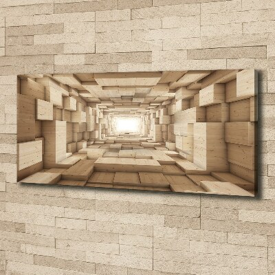 Tableau photo sur toile Tunnel en bois