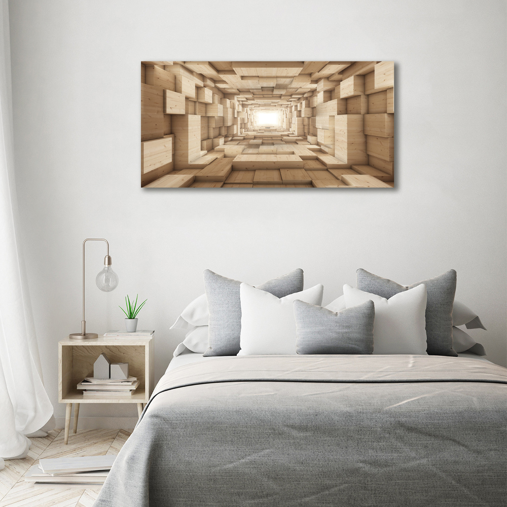 Tableau photo sur toile Tunnel en bois