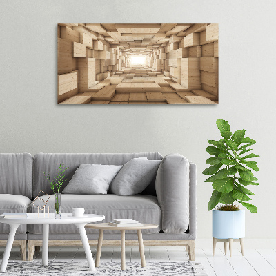 Tableau photo sur toile Tunnel en bois