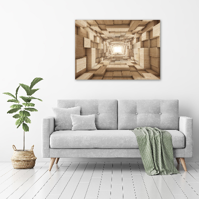 Tableau photo sur toile Tunnel en bois