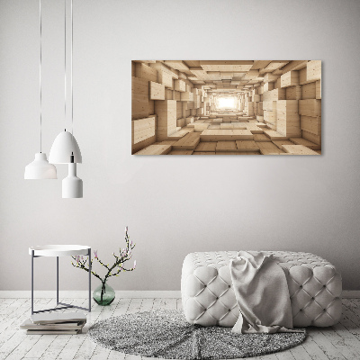 Tableau photo sur toile Tunnel en bois