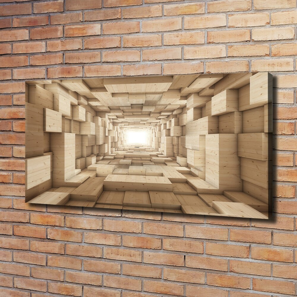 Tableau photo sur toile Tunnel en bois