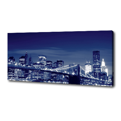 Tableau toile imprimée New York la nuit