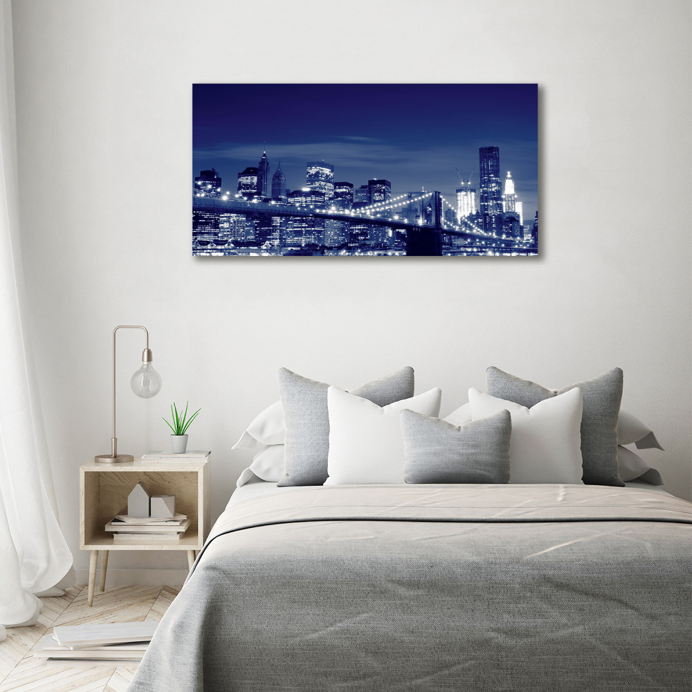 Tableau toile imprimée New York la nuit