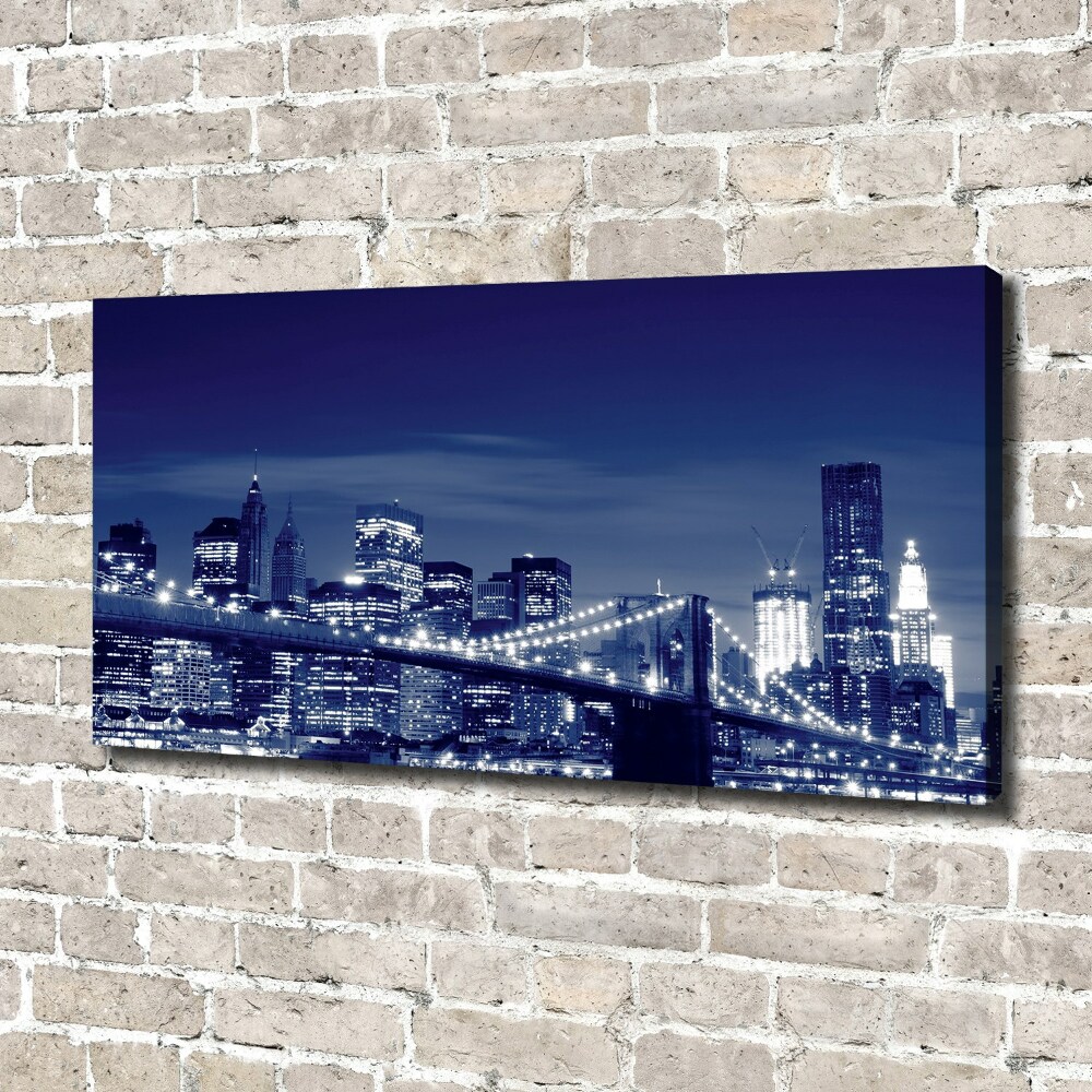 Tableau toile imprimée New York la nuit