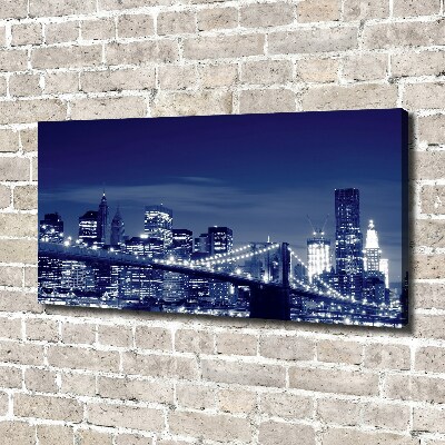 Tableau toile imprimée New York la nuit