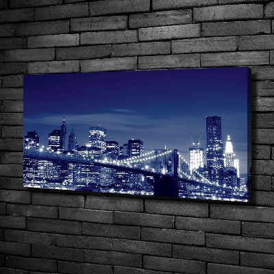 Tableau toile imprimée New York la nuit