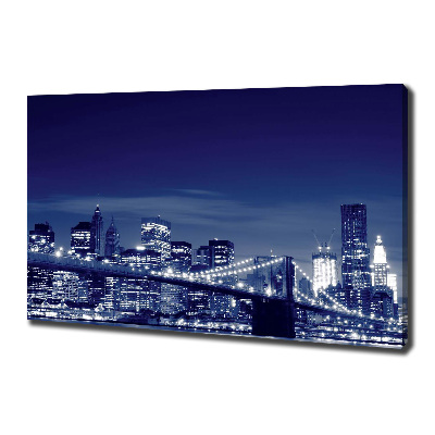 Tableau toile imprimée New York la nuit