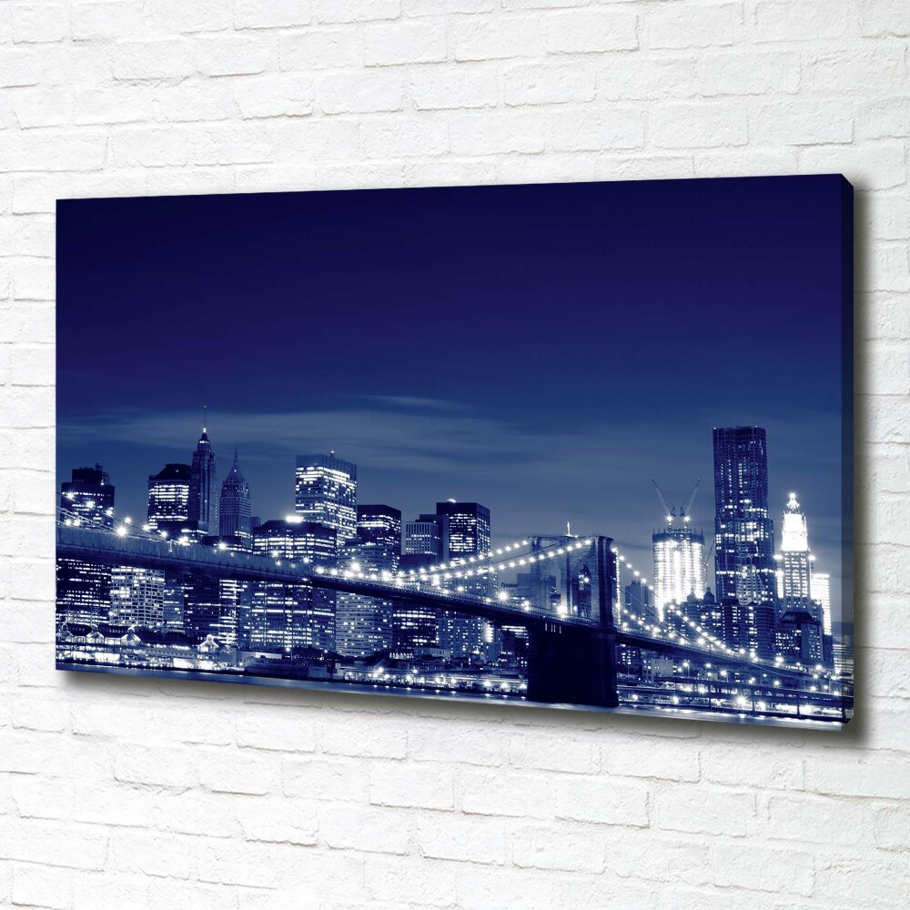 Tableau toile imprimée New York la nuit