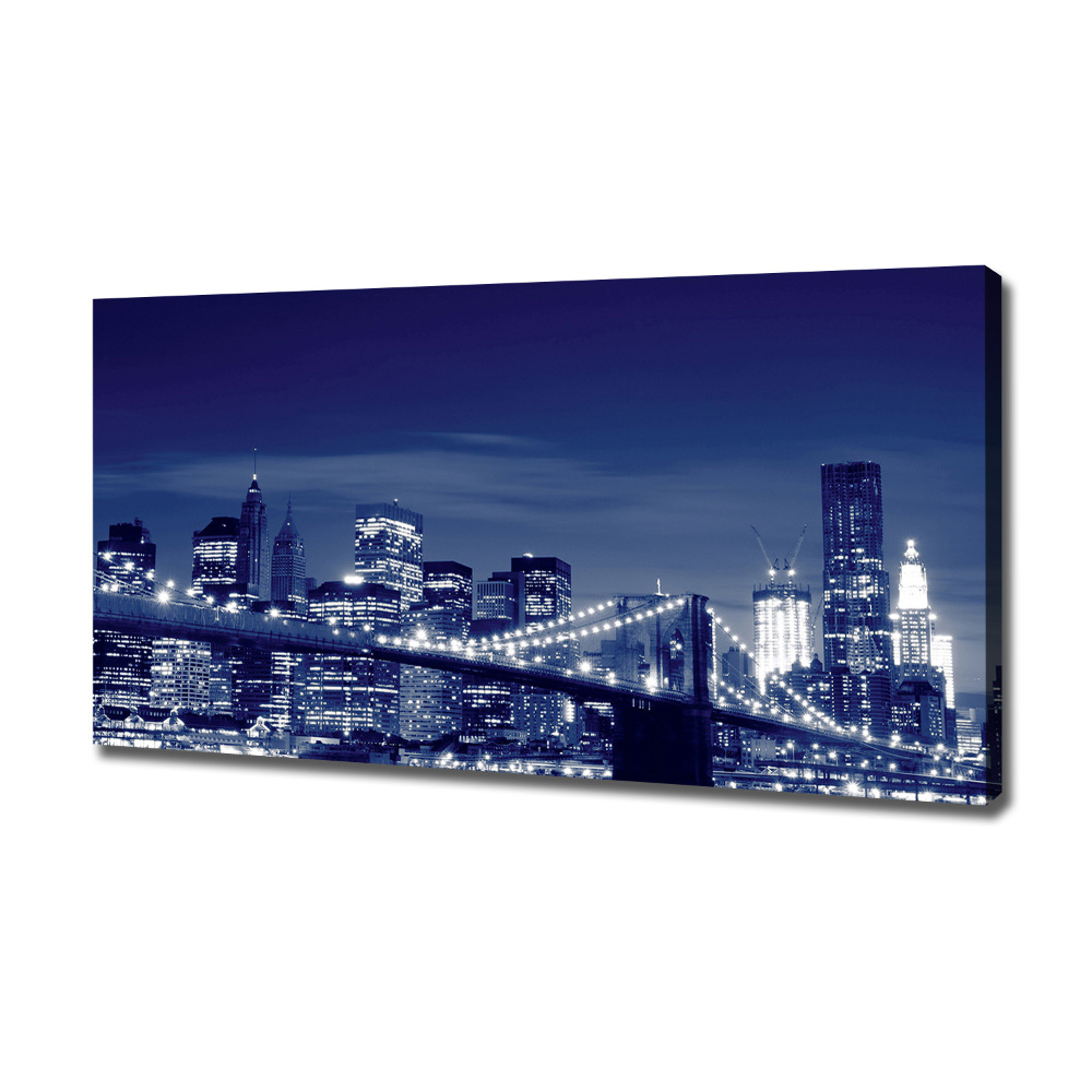 Tableau toile imprimée New York la nuit