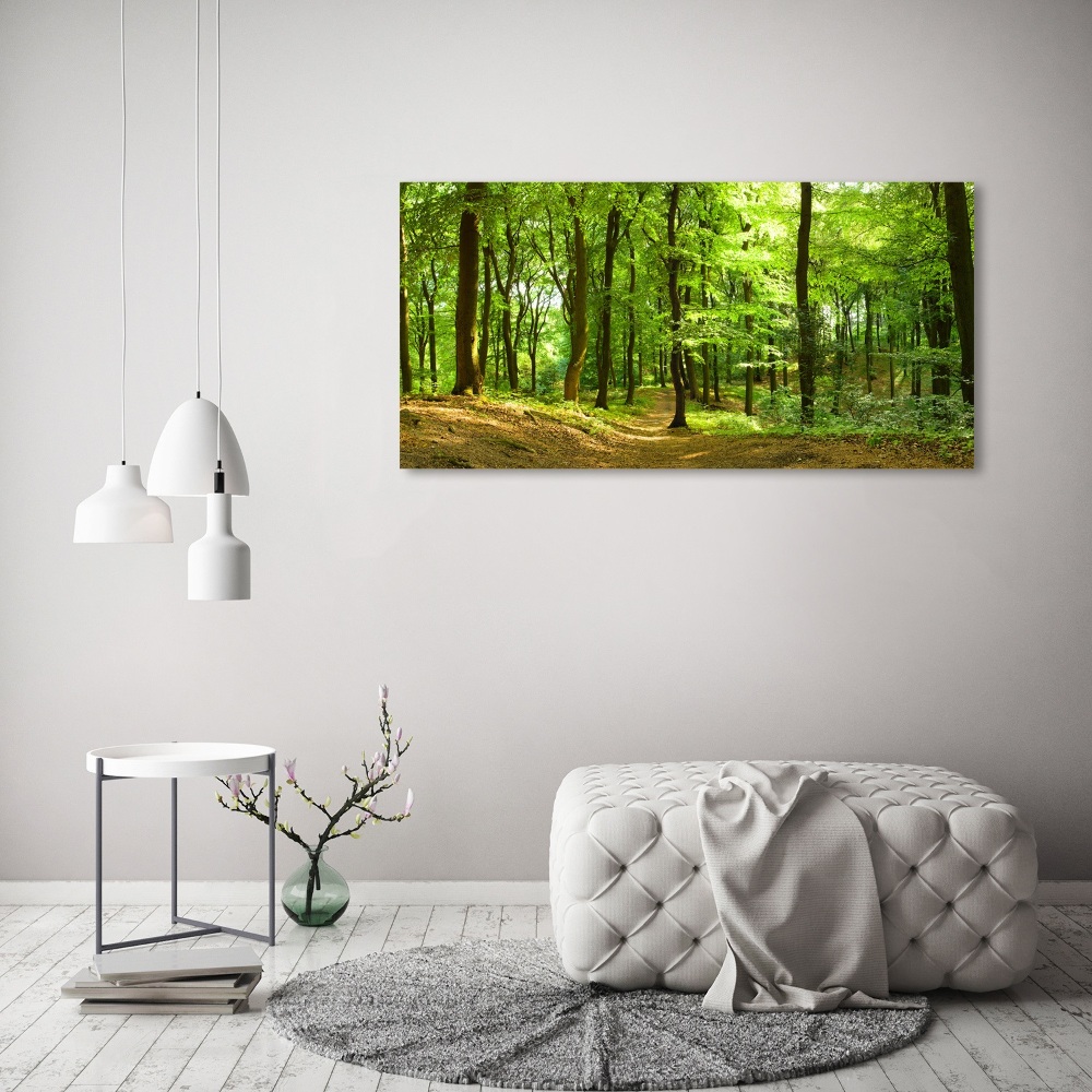 Tableau sur toile Sentier forestier