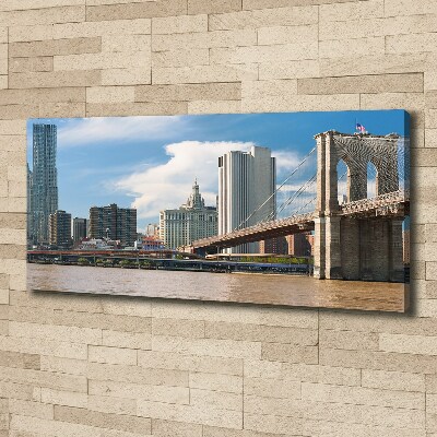 Tableau sur toile Pont de Brooklyn New York