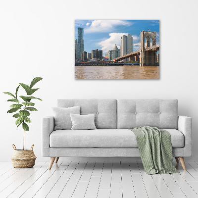 Tableau sur toile Pont de Brooklyn New York