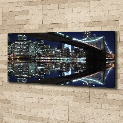 Tableau toile imprimée Pont de Brooklyn New York