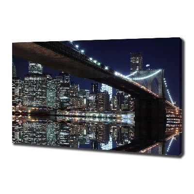 Tableau toile imprimée Pont de Brooklyn New York