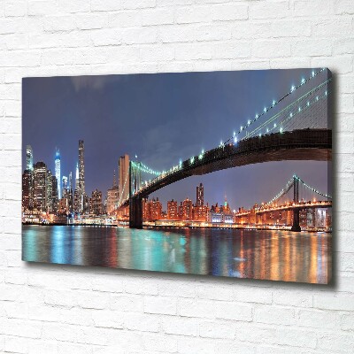 Tableau imprimé sur toile Manhattan USA