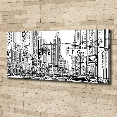 Tableau mural sur toile Les rues de New York