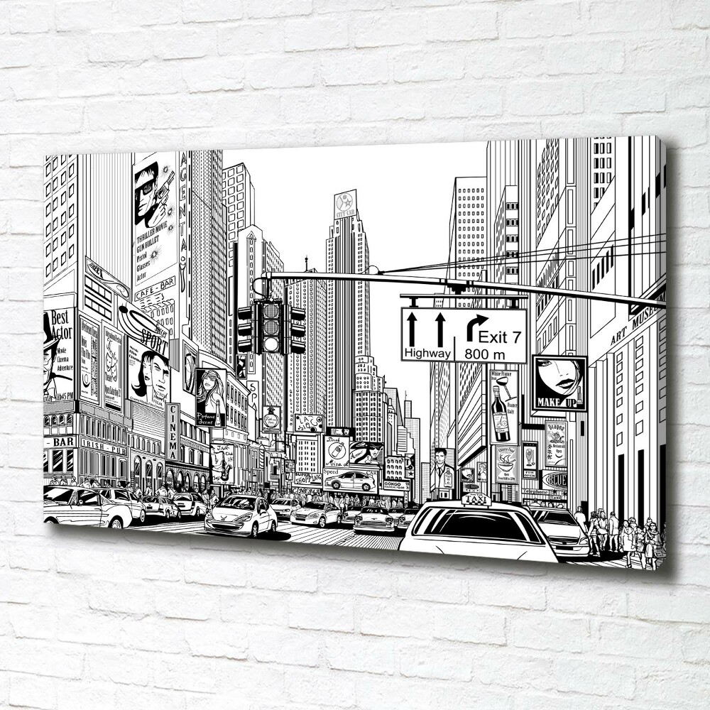 Tableau mural sur toile Les rues de New York