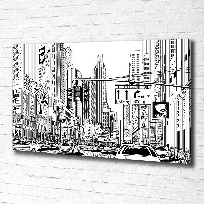 Tableau mural sur toile Les rues de New York