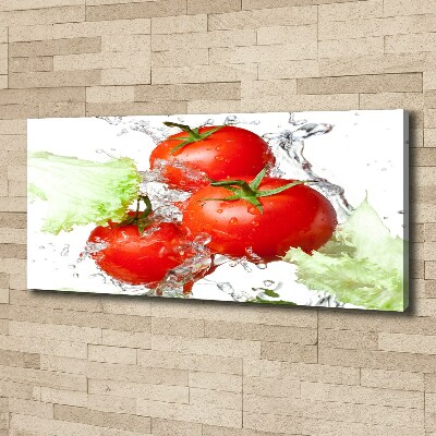 Tableau imprimé sur toile Tomates et laitue