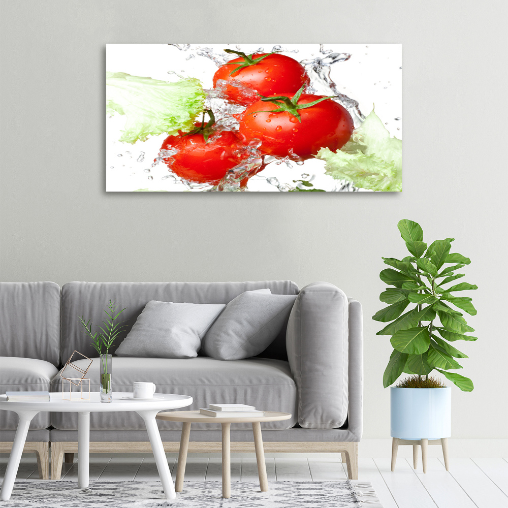 Tableau imprimé sur toile Tomates et laitue