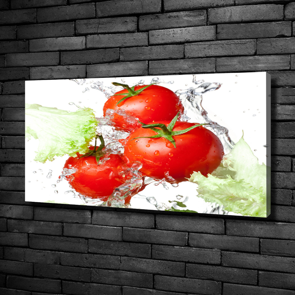 Tableau imprimé sur toile Tomates et laitue