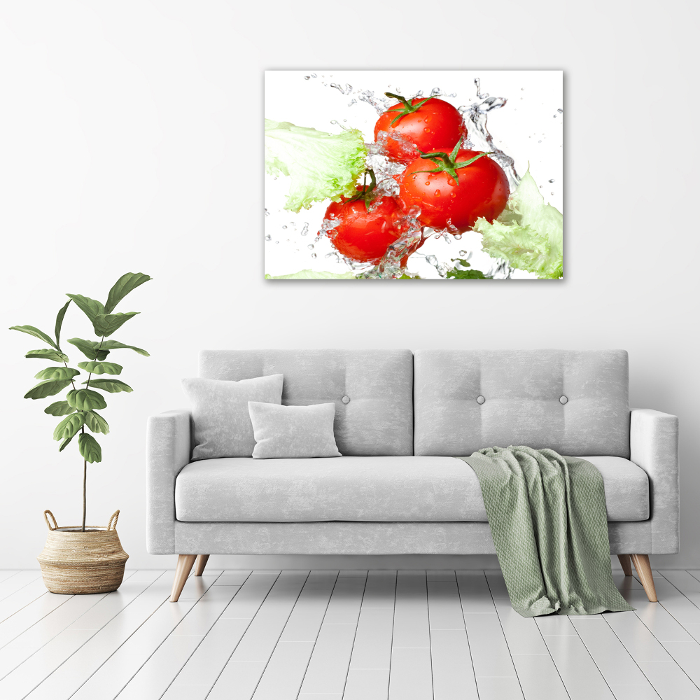 Tableau imprimé sur toile Tomates et laitue