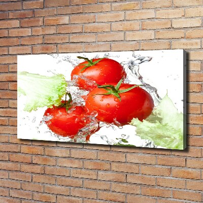 Tableau imprimé sur toile Tomates et laitue