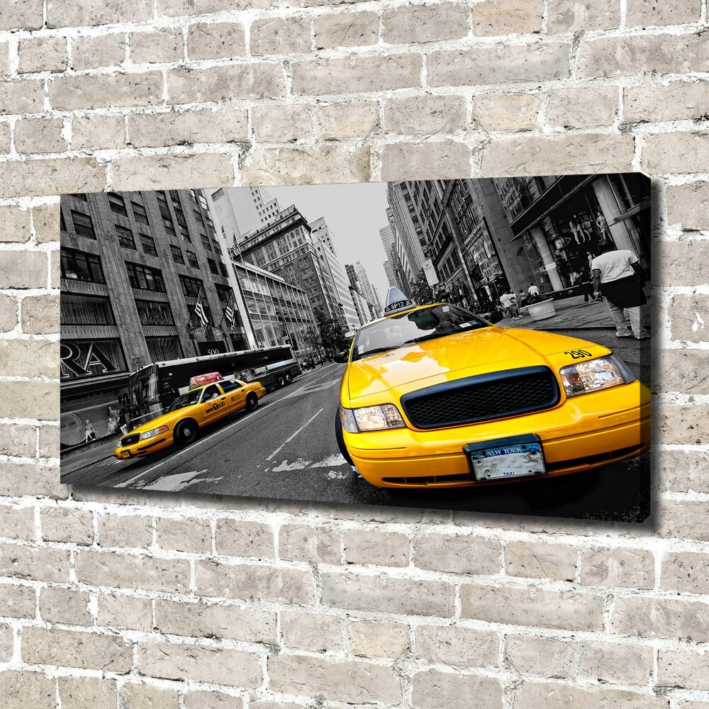 Tableau imprimé sur toile Taxis New York