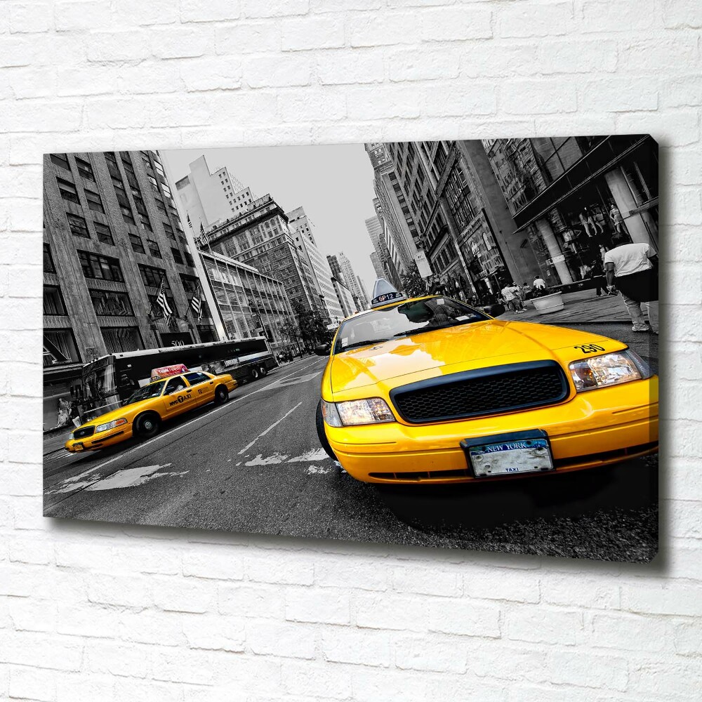 Tableau imprimé sur toile Taxis New York