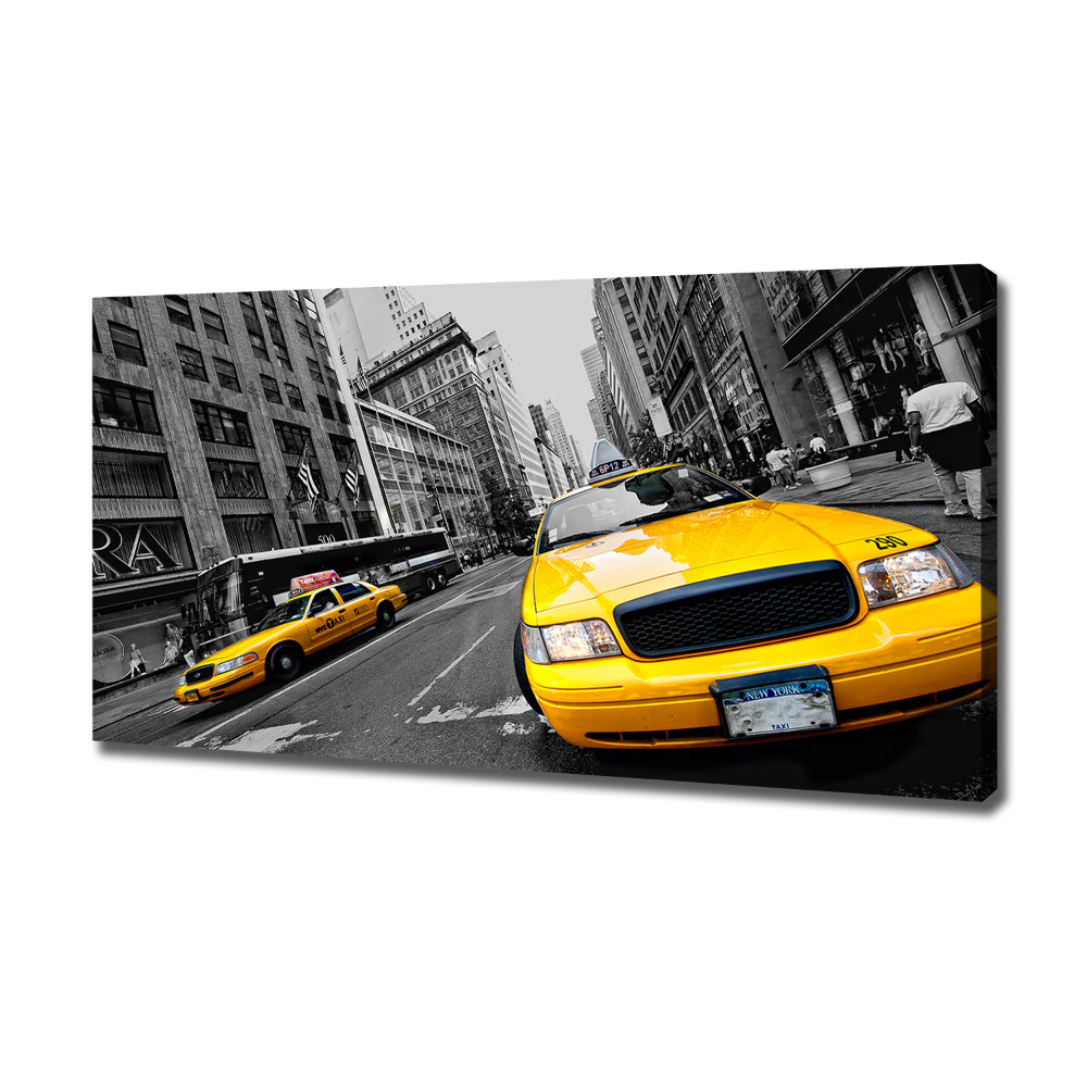 Tableau imprimé sur toile Taxis New York