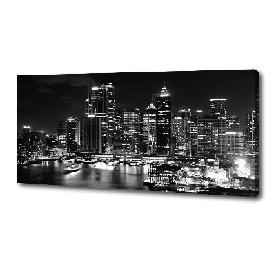 Tableau sur toile Sydney la nuit