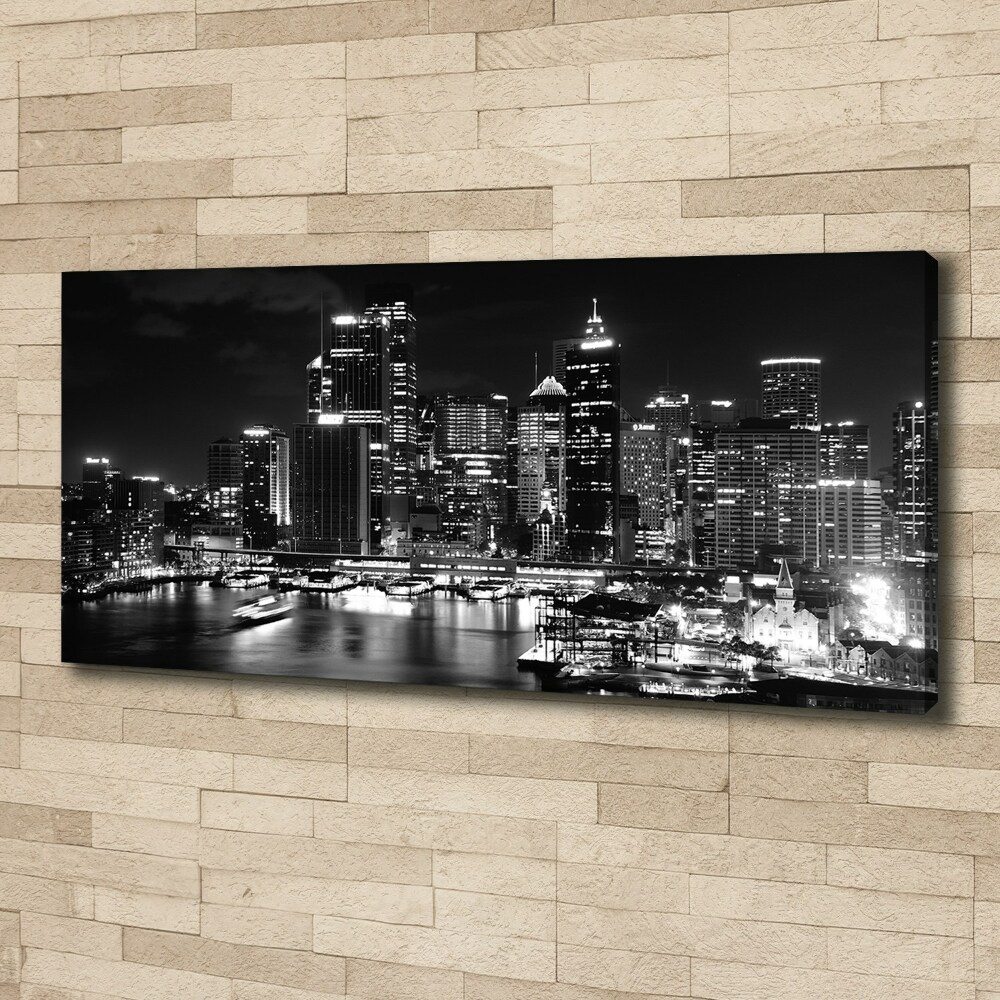 Tableau sur toile Sydney la nuit