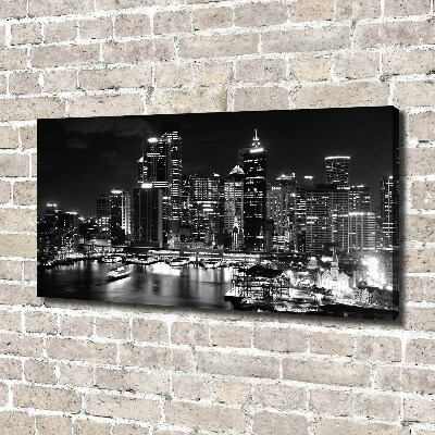 Tableau sur toile Sydney la nuit