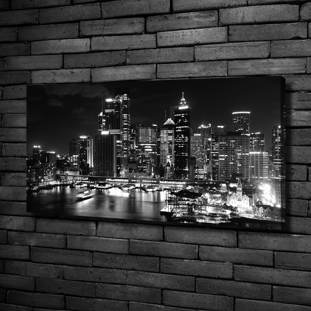 Tableau sur toile Sydney la nuit