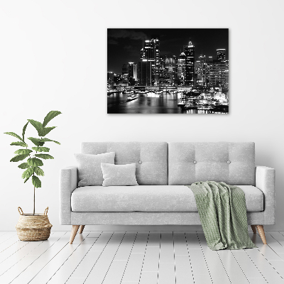 Tableau sur toile Sydney la nuit