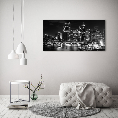 Tableau sur toile Sydney la nuit