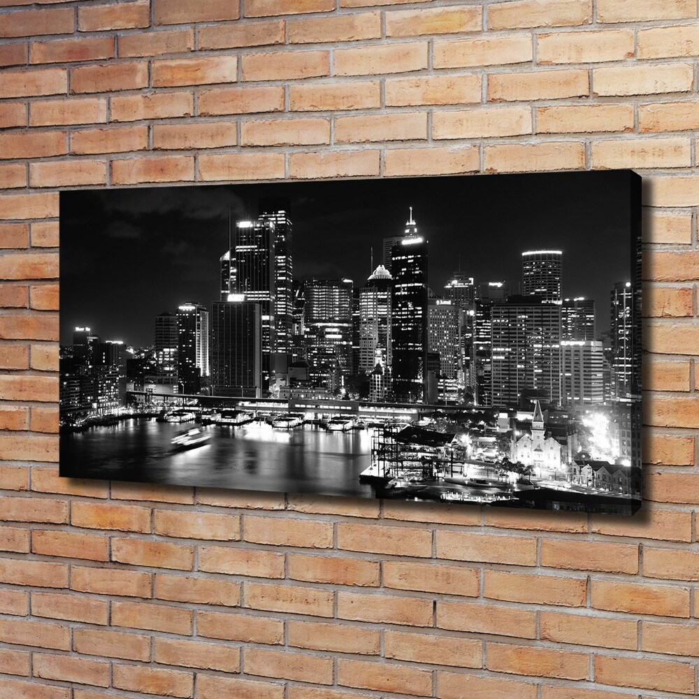 Tableau sur toile Sydney la nuit