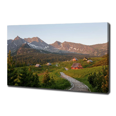 Tableau sur toile Clairière dans les Tatras