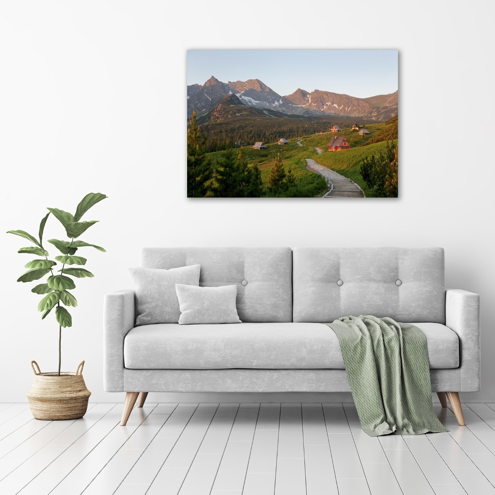 Tableau sur toile Clairière dans les Tatras