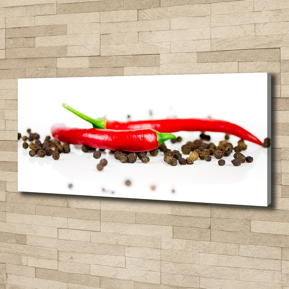 Tableau sur toile Piment et poivre