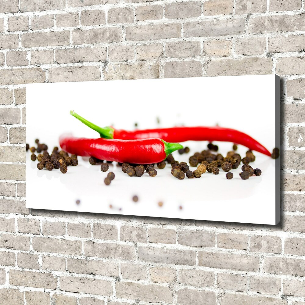 Tableau sur toile Piment et poivre