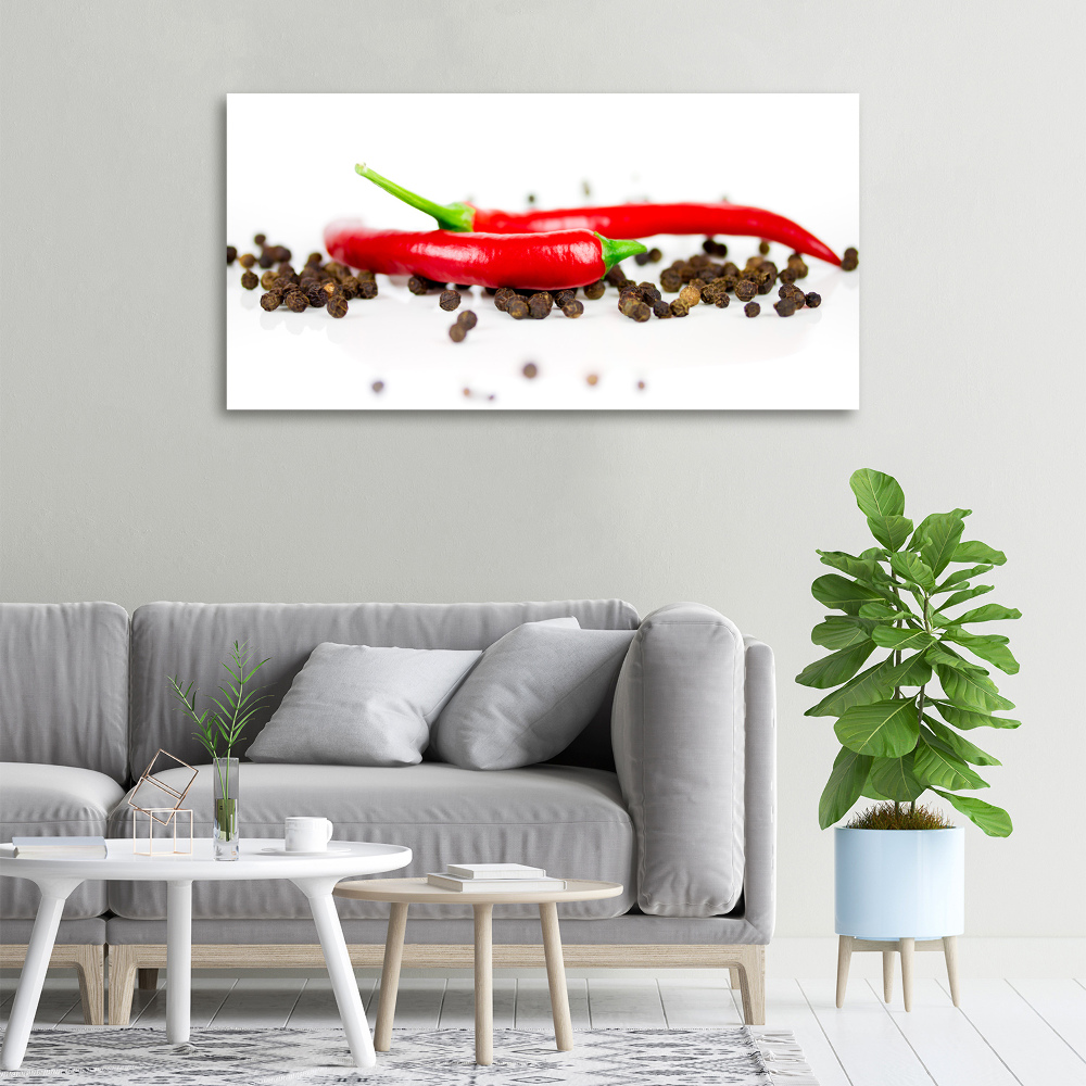 Tableau sur toile Piment et poivre