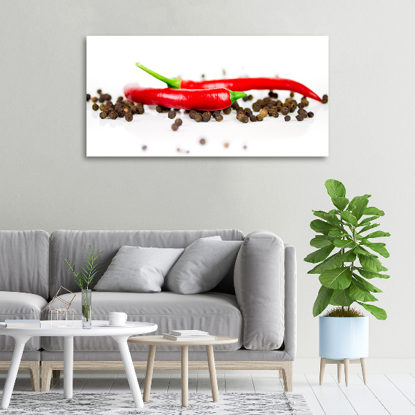 Tableau sur toile Piment et poivre