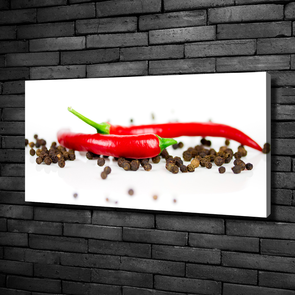 Tableau sur toile Piment et poivre