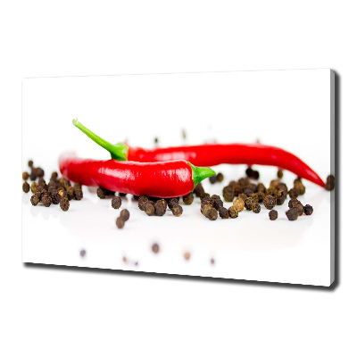 Tableau sur toile Piment et poivre