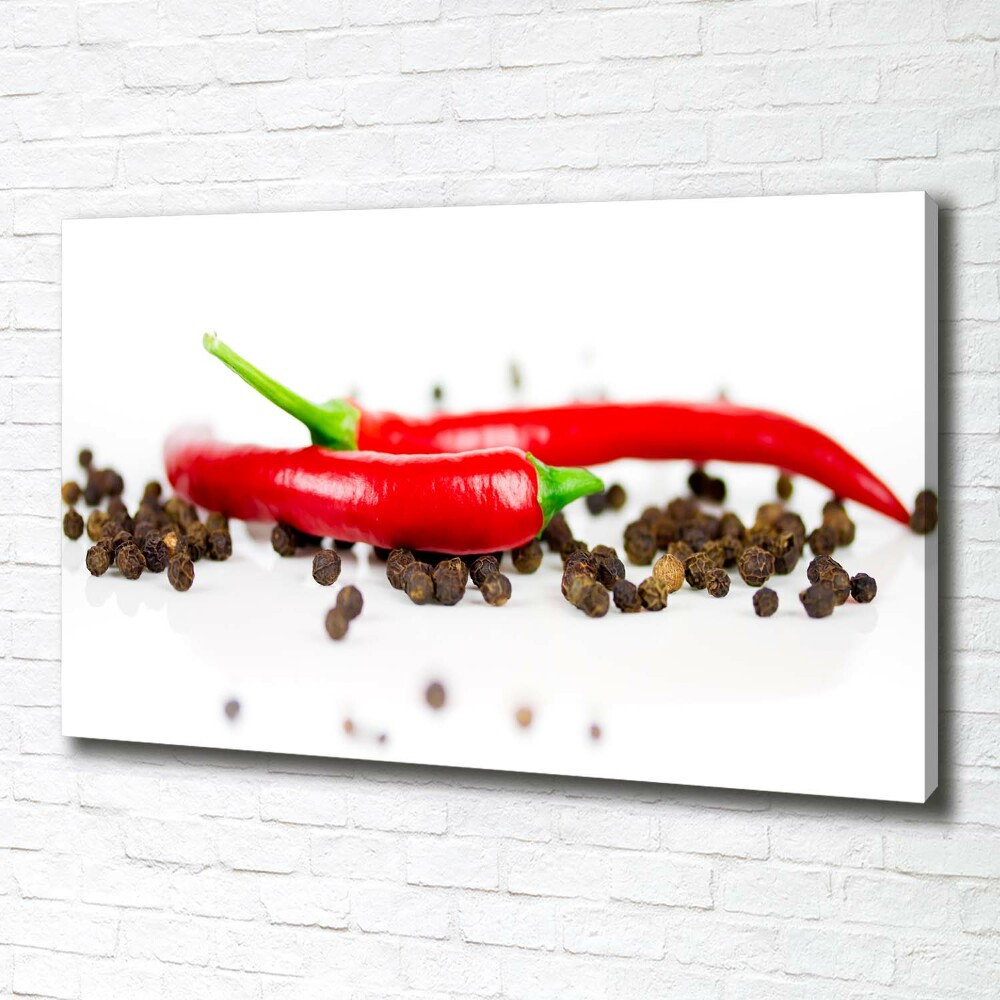 Tableau sur toile Piment et poivre