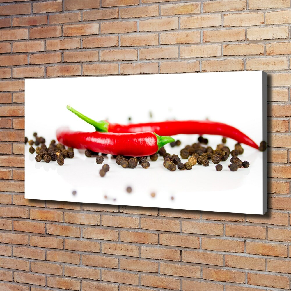 Tableau sur toile Piment et poivre