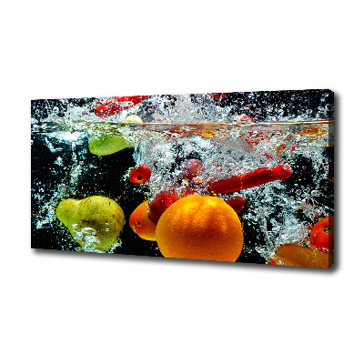 Tableau photo sur toile Fruits sous l'eau