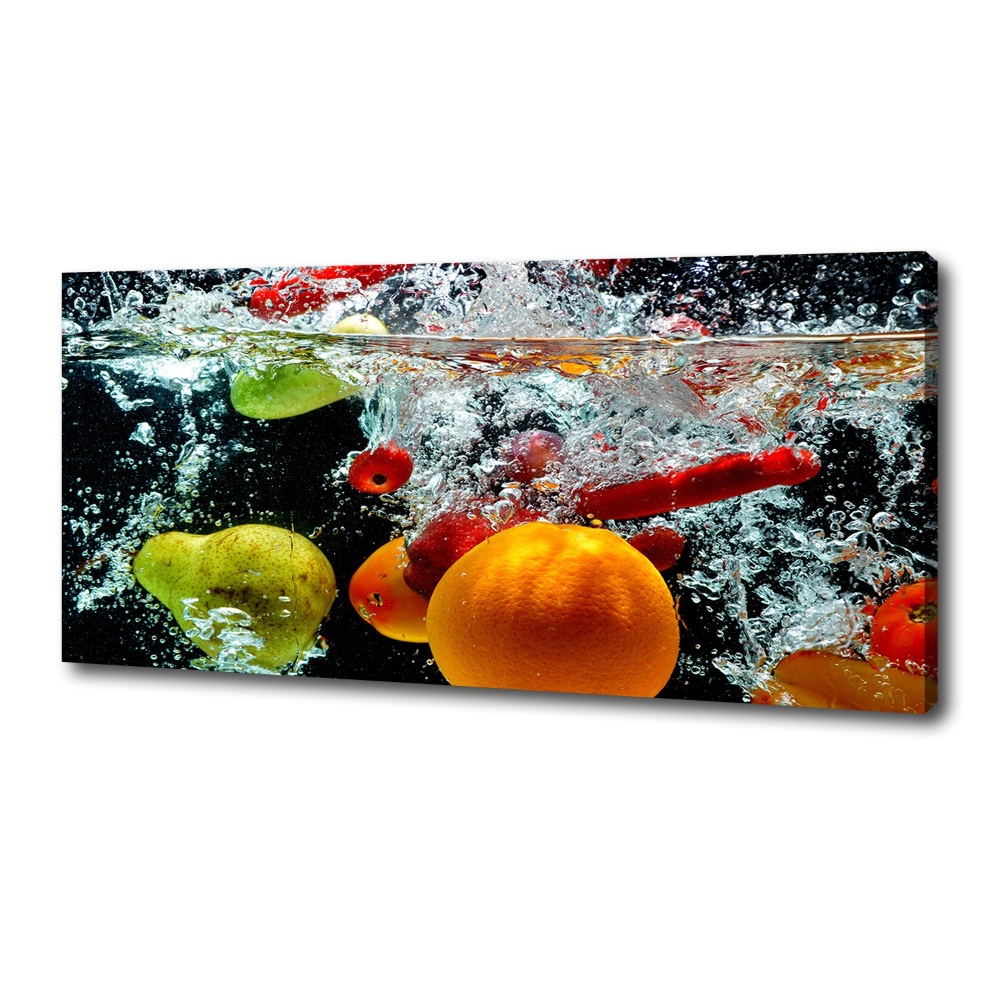 Tableau photo sur toile Fruits sous l'eau